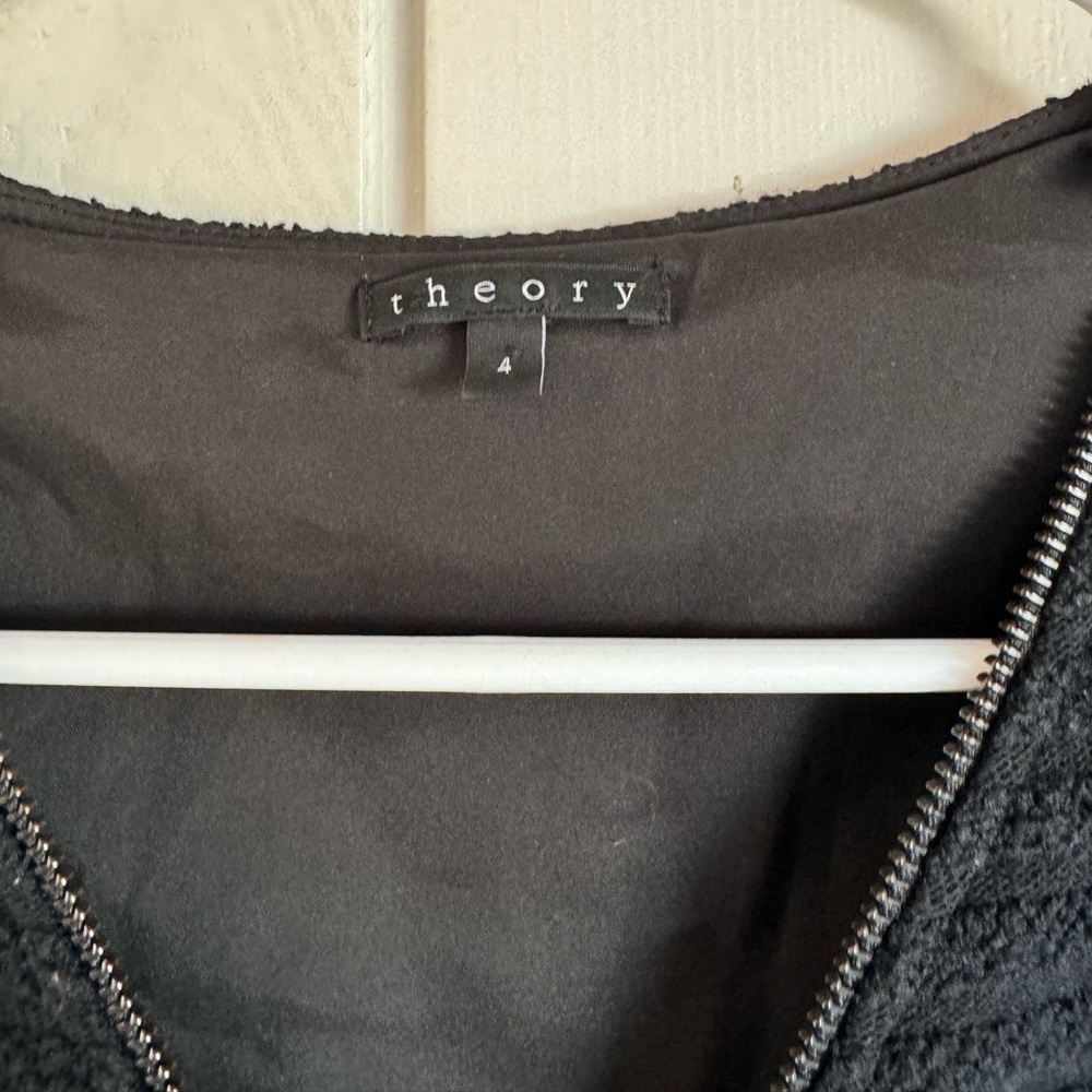 Theory Black Zip Up Dress - Picture 4 of 8